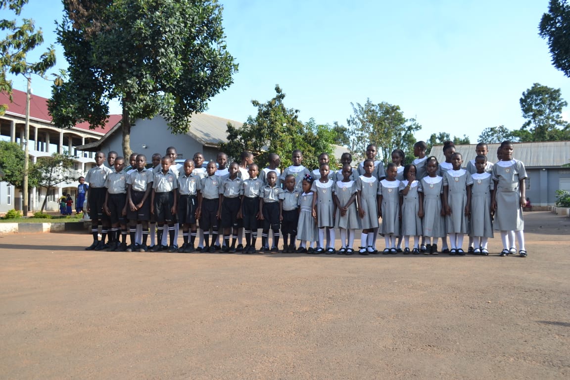 Assembly at Naggalama Junior School
